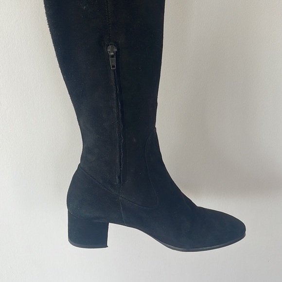 ZARA Genuine Suede Thigh High Boots ‘38/7.5’ - Picture 4 of 5
